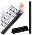 FCMetal Ruler, Triangular Scale Ruler Aluminium Scale Rule for Cutting