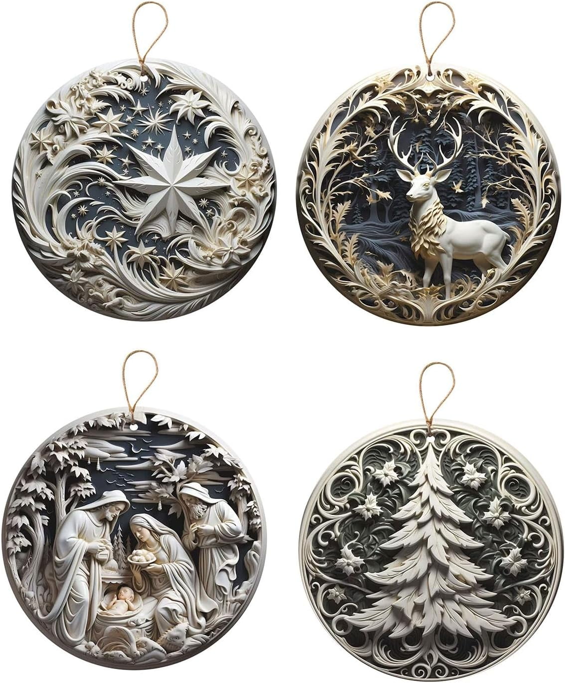 FC-Nativity Christmas Ornaments, Religious Christmas Ornaments, Christian Christmas Ornaments ...