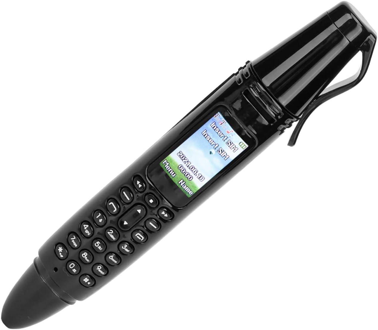 FCPen Mini Cell Phone Bluetooth Dialer, 0.96 Inch Tiny Screen Dual SIM