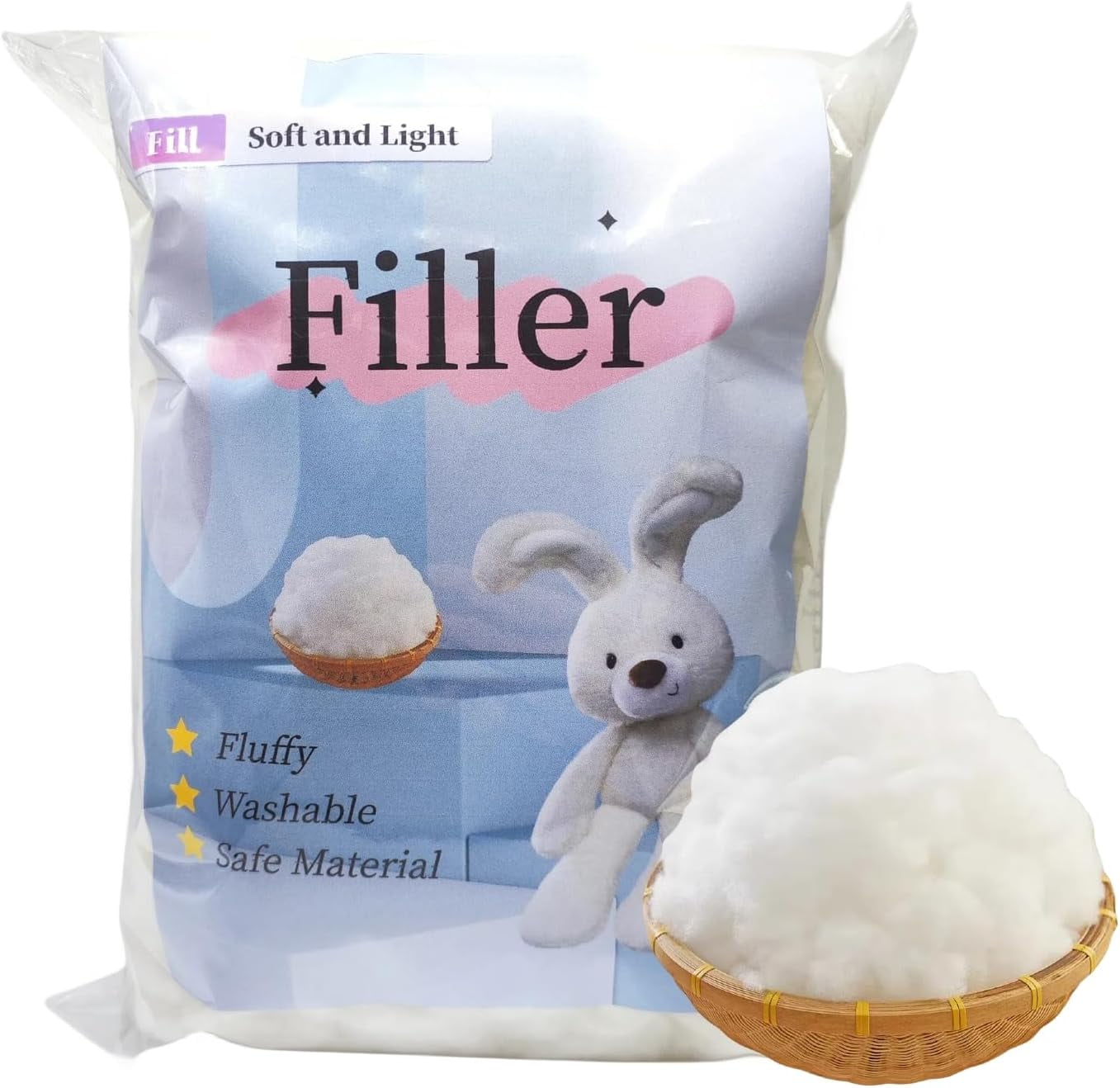 FCPolyester Fiber Fill, Premium Fiber Fill Stuffing, Pillow Stuffing