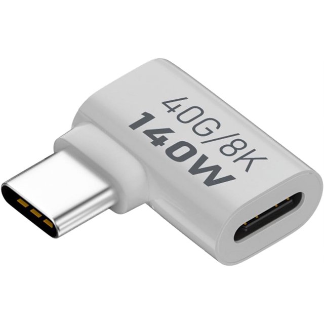 FCRight Angle Adapter, Pd 140w Type C to USB Fast Charging Cable Cord