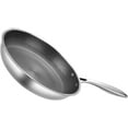 FCStainless Steel Frying Pan,11 Inch Nonstick Skillet Flat Bottom Fry