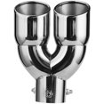 FCTail Pipes,Car Dual Exhaust Tail Pipes Stainless Steel Muffler Tips