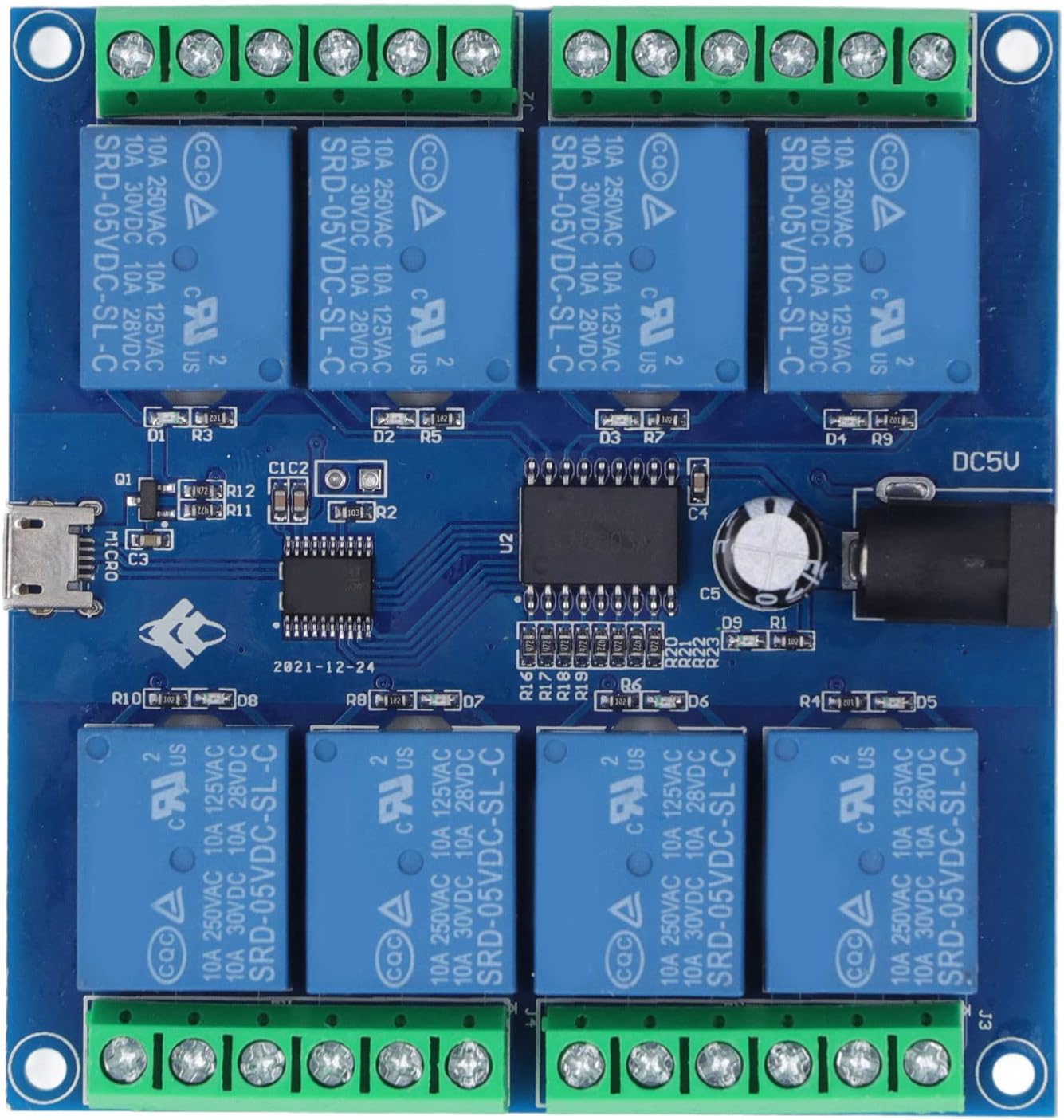 FC-USB Drive Relay Module Channel Extend Board Expansion Card Expansion ...