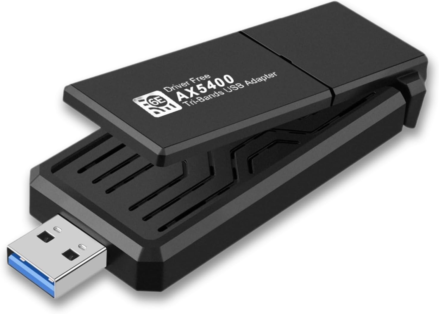 FCUSB WiFi Adapter, Triple Band 2.4G 5G 6G Network Card Dongle