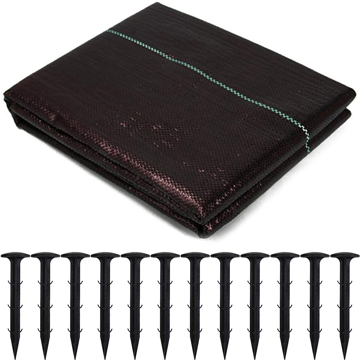 FCWeeds Barrier Landscape Fabric Heavy Duty, Gardening Weeds Control