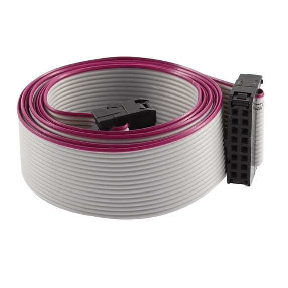 FC16P 100cm 16Pin Hard Drive Extension Wire Flat Ribbon Cable for Motherboard