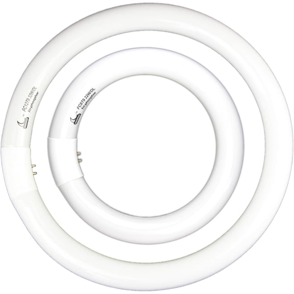 FC8T9 22W and FC12T9 32W Daylight Set , Round Fluorescent Bulb 8 inch T9 22 Watts & Circular Light Bulbs 12 inch 32 Watts kit, Circline Kitchen and Bath Fluorescent Lamp, CRI 80, DL 6500K, G10q Prong