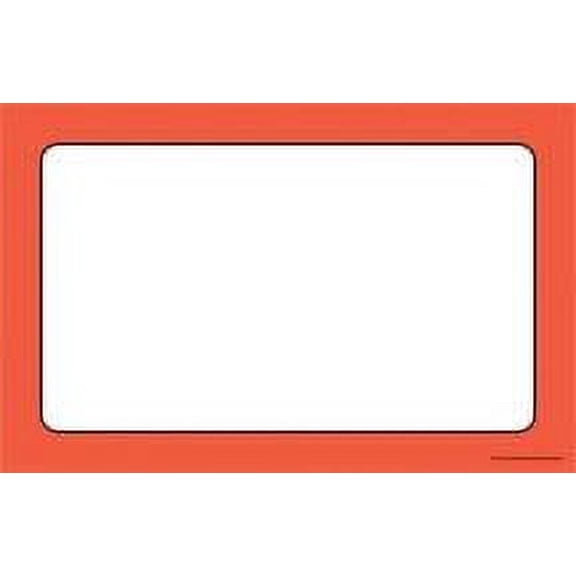 FCA104 Blank Border Sale Price Cards Signs Fluorescent Red Orange and Black Business Store Signage Pack of 100 (7" x 11")