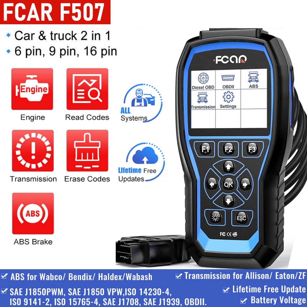 FCAR F507 Heavy Duty Truck Scanner Scan Tool ABS Transmission All