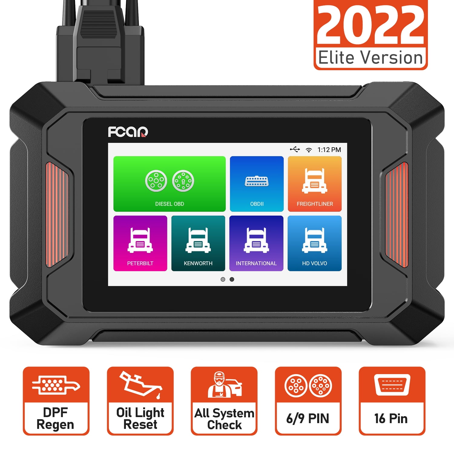 FCAR F801 Heavy Duty Truck Scanner All System Diagnostic Scan Tool Diesel Truck Code Reader DPF
