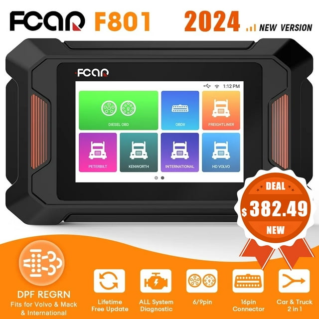 FCAR F801 Heavy Duty Truck Scanner Diesel Truck All System Diagnostic