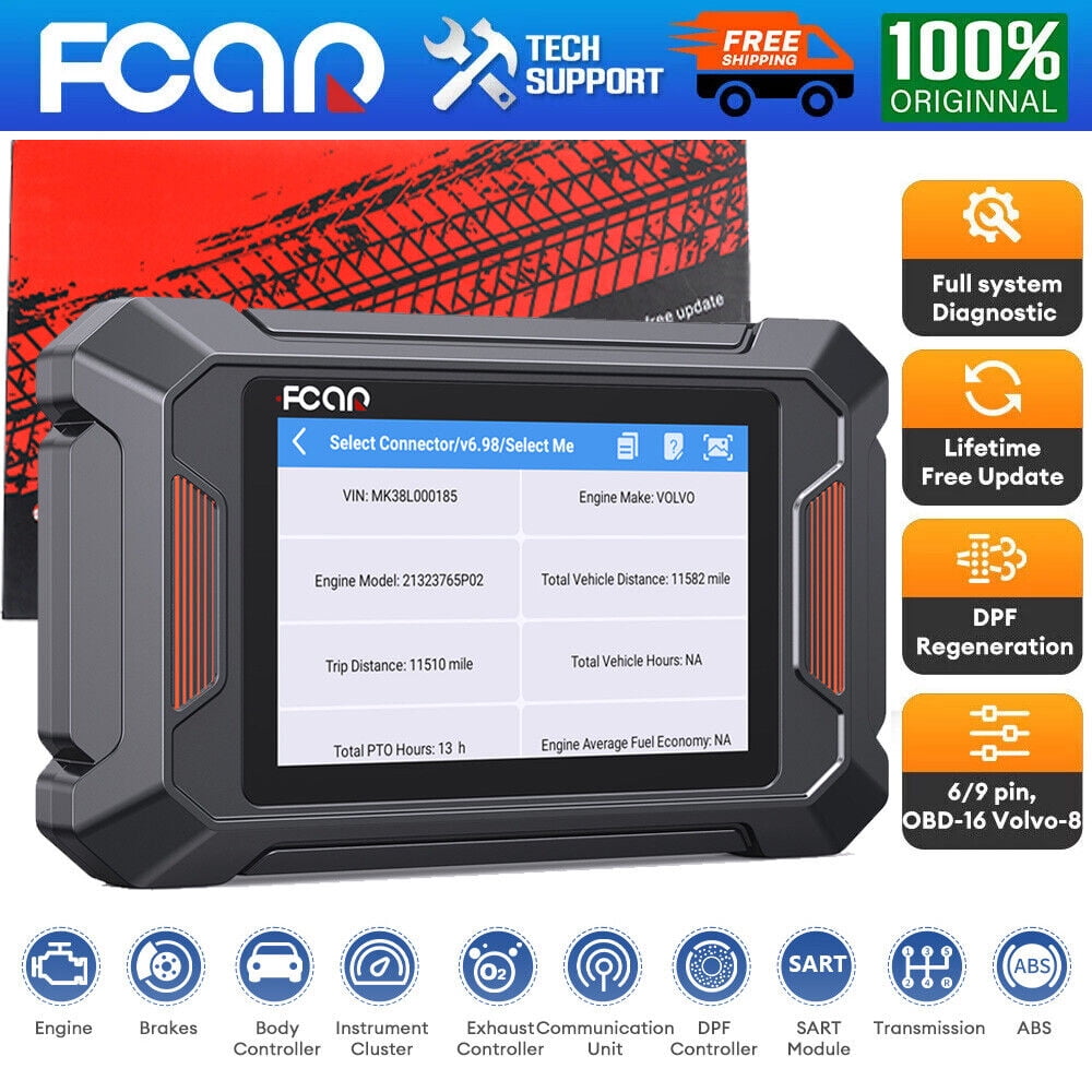 FCAR F803 Heavy Duty Truck Scanner for Cummins,Cat,Detroit,Paccar DPF