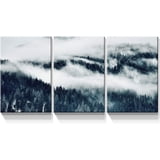 FCCUYE 3 Panel Canvas Wall Art for Living Room Black and White