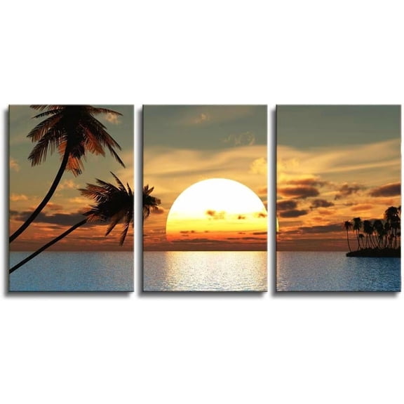 FCCUYE - 3 Panel Canvas Wall Art - Majestic Natural Landscape Triptych Canvas Series - Grand Canyons - Giclee Print Gallery Wrap Modern Home Art Ready to Hang - 16"x24" x 3 Panels