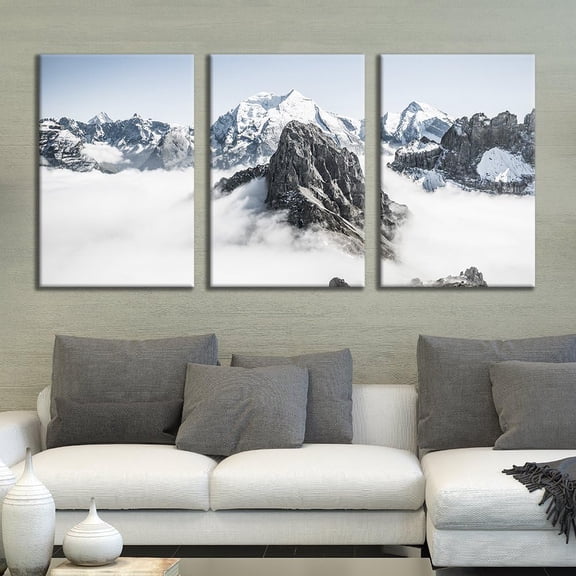 FCCUYE - 3 Panel Canvas Wall Art - Majestic Natural Landscape Triptych Canvas Series - Grand Canyons - Giclee Print Gallery Wrap Modern Home Art Ready to Hang - 16"x24" x 3 Panels