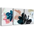 FCCUYE 3 Panel Canvas Wall Art Plants and Bird Painting Artwork for