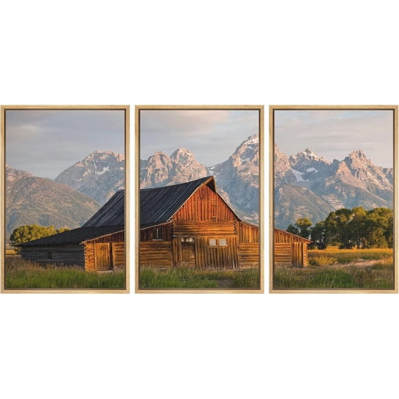 FCCUYE - 3 Panel d Canvas Wall Art - Majestic Natural Landscape Triptych d Canvas Series - Hot Spring Lake - Giclee Print Gallery Wrap Modern Home Art Ready to Hang Panels - 16"x24"x3 White