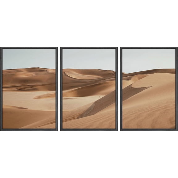 FCCUYE - 3 Panel d Canvas Wall Art - Majestic Natural Landscape Triptych d Canvas Series - Hot Spring Lake - Giclee Print Gallery Wrap Modern Home Art Ready to Hang Panels - 16"x24"x3 White