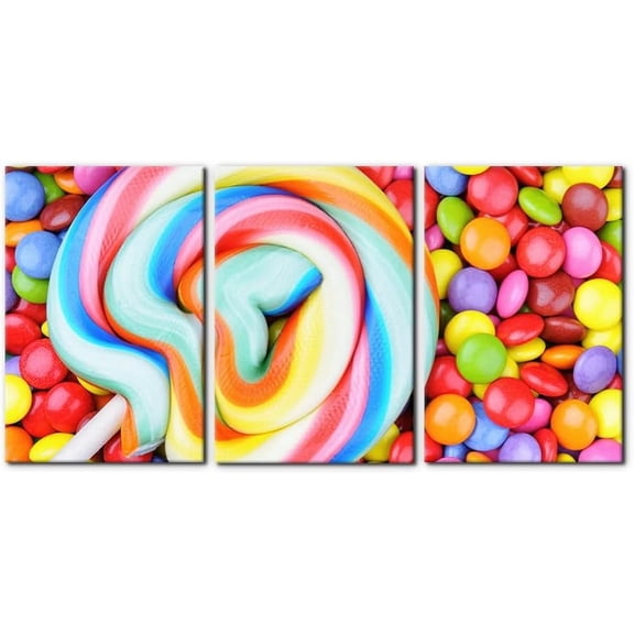 FCCUYE - 3 Panels Canvas Wall Art Decor - Oil Painting Style Seascape with Waves on The Beach - Giclee Modern Artwork Prints on Canvas Gallery Wrap Home Decor Stretch Framed Ready to Hang - 12"x16"x3