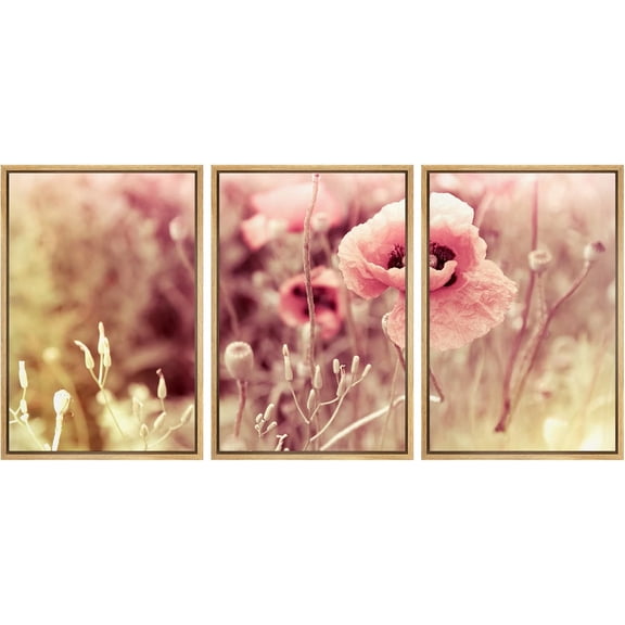 FCCUYE - 3 Piece Canvas Wall Art - Cannabis Texture Marijuana Leaf Pile Background with Flat Vintage Style - Modern Home Art Stretched and Framed Ready to Hang - 16"x24"x3 Panels