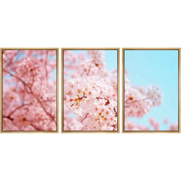 FCCUYE - 3 Piece Canvas Wall Art - Cannabis Texture Marijuana Leaf Pile Background with Flat Vintage Style - Modern Home Art Stretched and Framed Ready to Hang - 16"x24"x3 Panels