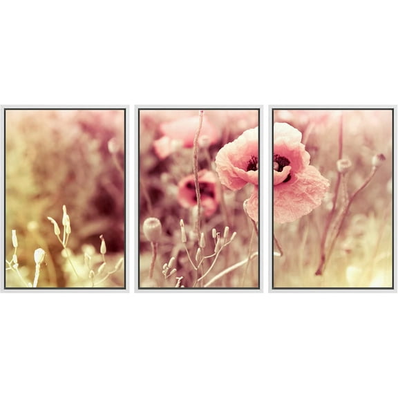 FCCUYE - 3 Piece Canvas Wall Art - Cannabis Texture Marijuana Leaf Pile Background with Flat Vintage Style - Modern Home Art Stretched and Framed Ready to Hang - 16"x24"x3 Panels