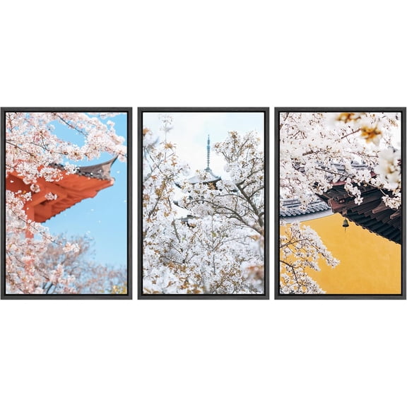 FCCUYE - 3 Piece Canvas Wall Art - Cannabis Texture Marijuana Leaf Pile Background with Flat Vintage Style - Modern Home Art Stretched and Framed Ready to Hang - 16"x24"x3 Panels