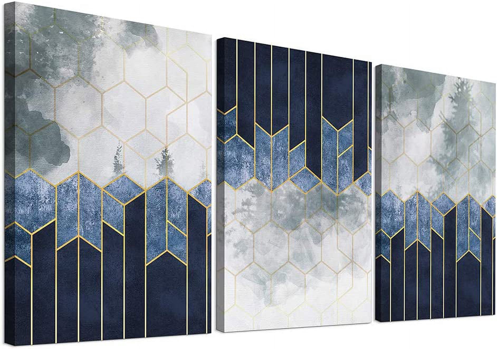 FCCUYE 3 Piece Canvas Wall Art For Living Room Modern Wall Decor For ...