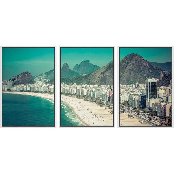 FCCUYE - 3 Piece Canvas Wall Art - Winter Landscape in Snow Forest. Alley in Snowy Forest - Modern Home Art Stretched and d Ready to Hang - 24"x36"x3 Panels