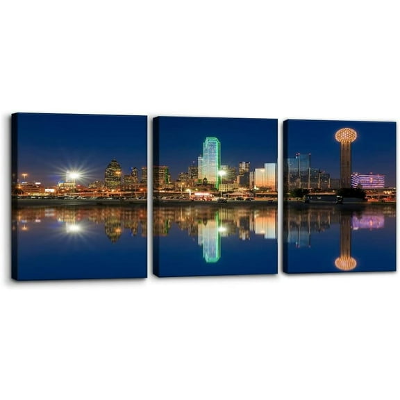 FCCUYE 3 Pieces Cityscape Canvas Wall Art - Big Ben and Westminster Bridge in The Evening Pictures Print on Canvas London Skyline Modern Artwork for Wall Decor Framed Ready to Hang - 20" x 28" x 3