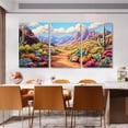 thumbnail image 1 of FCCUYE Arizona Desert Canvas Wall Art, Desert Landscape Canvas Print, Cactus Wall Art, Southwestern Wall Decor, Nature Pictures Wall Decor, Wall Posters for Living Room Office (12" x 18" x 3 pcs), 1 of 7