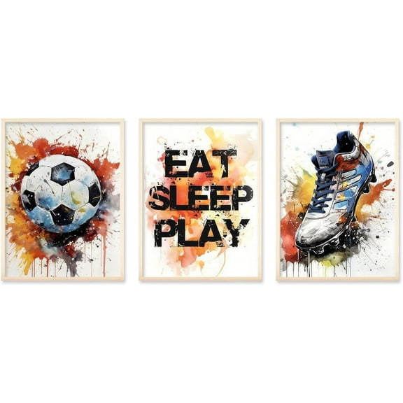 FCCUYE Basketball Themed Wall Art Teen Boys Room Poster Canvas Prints Set of 3 Sports Player Men Ball Decor Painting Artwork for Gym Room Bedroom Bathroom Office 16"x24" d