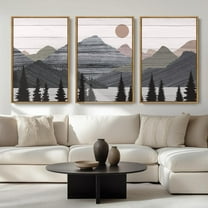 FCCUYE Boho Wall Art Large Neutral Wall Decor Abstract Line Painting for Living Room Bedroom Office 16x24 Inch Set of 3