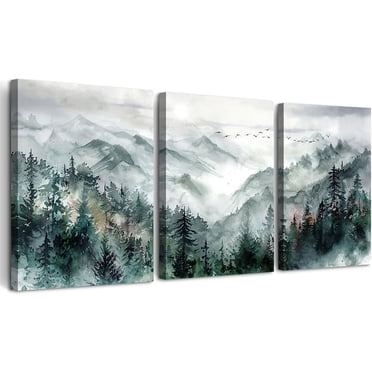 FCCUYE Canvas Prints Art 3 Piece Abstract Wall Art For Living Room Bedroom Wall Decor Modern Office Decorations Color Block Wall Paintings Pictures Artwork Hotel Minimalist Aesthetic Home Decor