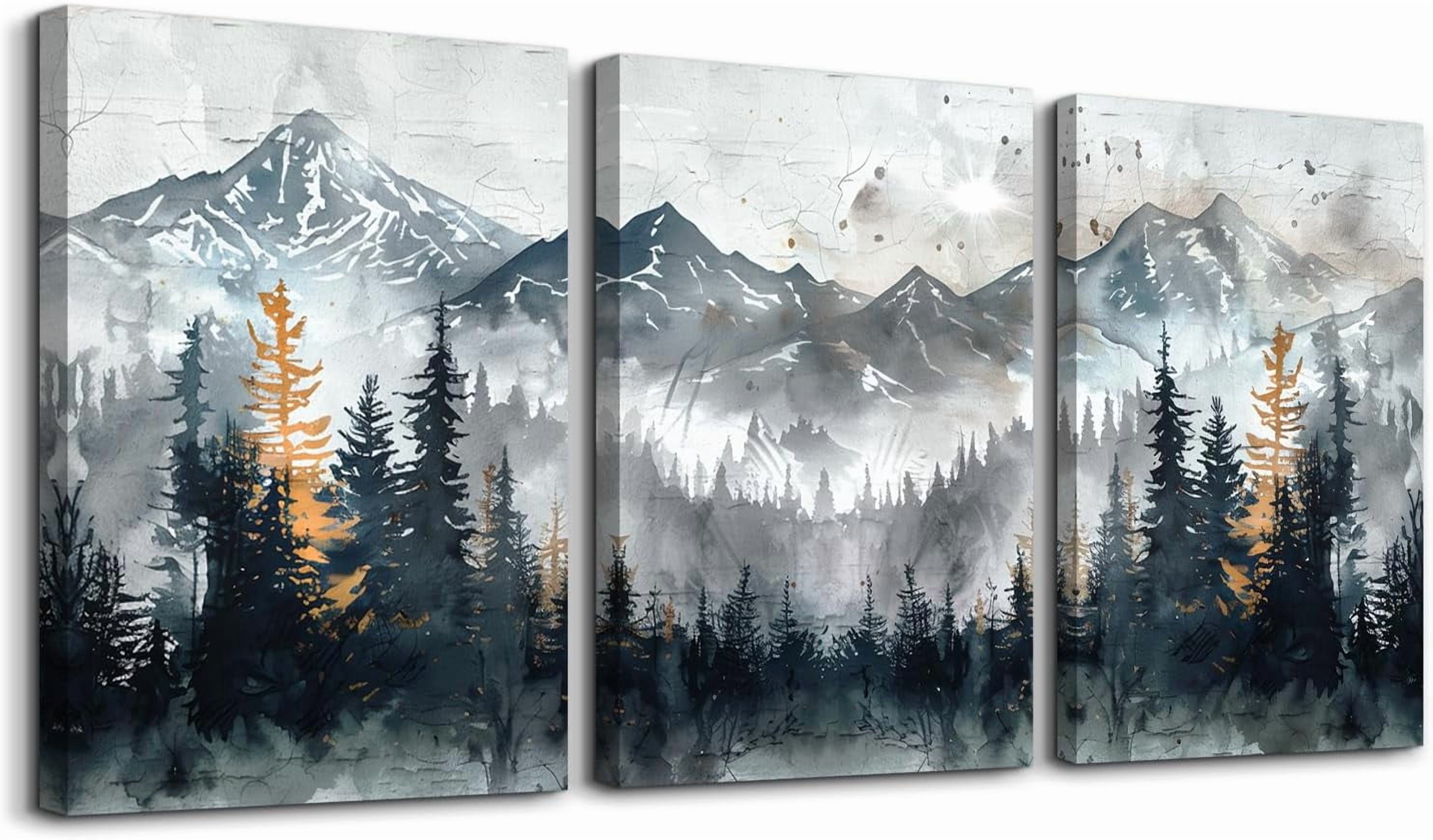 FCCUYE Canvas Wall Decor for Bedroom Living Room Wall Pictures Rose ...