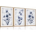 thumbnail image 1 of FCCUYE Dark Moody Wildflowers Framed Canvas Wall Art Set,Minimalist Wildflower Wall Decor,Vintage Black Flower Botanical Painting, Aesthetic Floral Artwork for Living Room,Bedroom,Office-16''x24''x3, 1 of 6