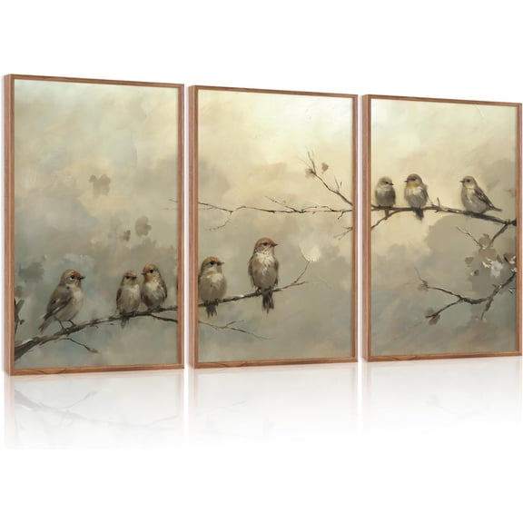 FCCUYE Framed Botanical Wall Art Leaf Art Pieces Zen Canvas Wall Art Set of 3(12”X16”) Boho Bedroom Wall Decor Sage Green Pictures Unique Plants Prints Colorful Modern Artworks for Living Room Office