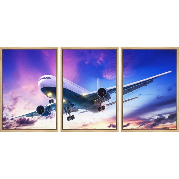 FCCUYE Framed Canvas Print Wall Art Set Black & White Duotone Motorcycle Engine Vehicles Transportation Photography Realism Decorative Scenic for Living Room, Bedroom, Office - 16"x24"x3 Black