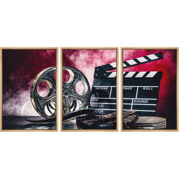 FCCUYE Framed Canvas Print Wall Art Set Black & White Duotone Motorcycle Engine Vehicles Transportation Photography Realism Decorative Scenic for Living Room, Bedroom, Office - 16"x24"x3 Black