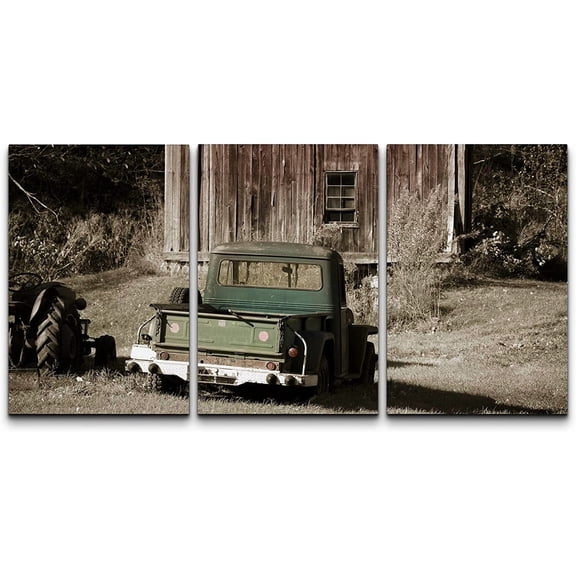 FCCUYE Framed Canvas Print Wall Art Set Black & White Duotone Motorcycle Engine Vehicles Transportation Photography Realism Decorative Scenic for Living Room, Bedroom, Office - 16"x24"x3 Black