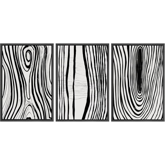 FCCUYE Framed Canvas Print Wall Art Set Winter Solitude Bare Trees and Snowy Landscape Illustrations Modern Colorful Ultra for Living Room, Bedroom, Office - 16"x24"x3 Natural