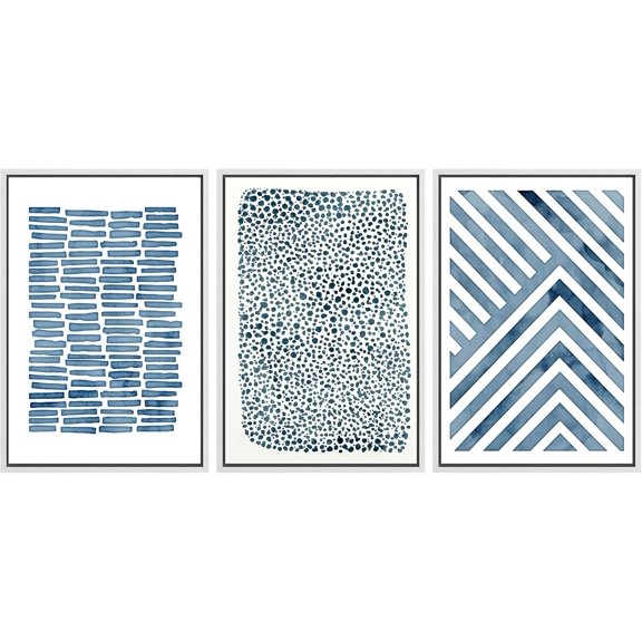 FCCUYE Framed Canvas Print Wall Art Set Winter Solitude Bare Trees and Snowy Landscape Illustrations Modern Colorful Ultra for Living Room, Bedroom, Office - 16"x24"x3 Natural