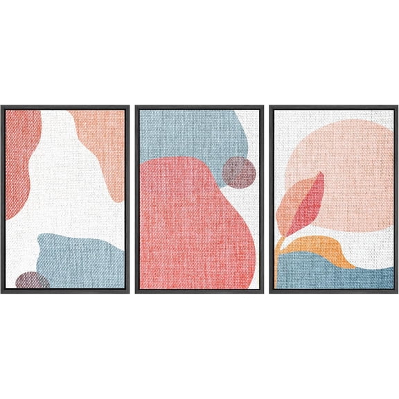 FCCUYE Framed Canvas Print Wall Art Set Winter Solitude Bare Trees and Snowy Landscape Illustrations Modern Colorful Ultra for Living Room, Bedroom, Office - 16"x24"x3 Natural