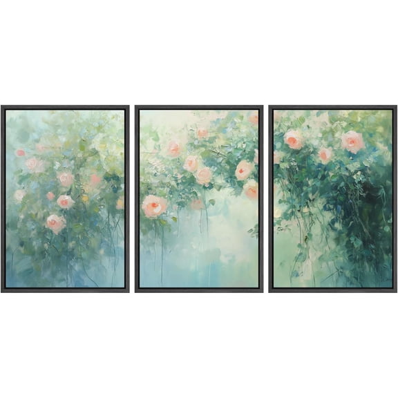 FCCUYE Framed Canvas Print Wall Art Set Winter Solitude Bare Trees and Snowy Landscape Illustrations Modern Colorful Ultra for Living Room, Bedroom, Office - 16"x24"x3 Natural