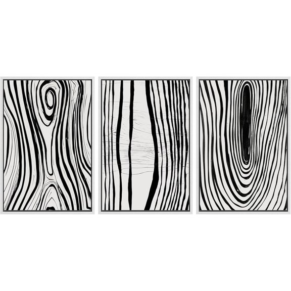 FCCUYE Framed Canvas Print Wall Art Set Winter Solitude Bare Trees and Snowy Landscape Illustrations Modern Colorful Ultra for Living Room, Bedroom, Office - 16"x24"x3 Natural