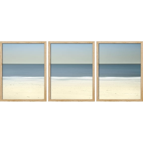 FCCUYE Framed Forest Landscape Wall Art, Set of 3 Purple Misty Mountain Range Pine Tree Wall Decor Prints, Nature Wilderness Wall Décor for Living Room, Bedroom - 12"x16" Black