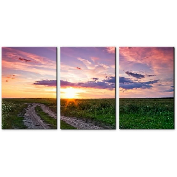 FCCUYE Landscape Canvas Art Prints Perito Moreno Glacier Patagonia Argentina Picture Wall Art Framed Artwork for Living Room Bedroom Home and Office Wall Decor Ready to Hang - 12" x 16" x 3 Panels
