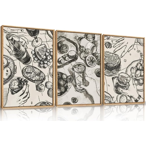 FCCUYE Large Abstract Green Gray Pastel Framed Canvas Wall Art,Neutral Landscape Wall Decor,Modern Watercolor Lake Artwork,Beige Textured Illustrations Art for Living Room,Bedroom,Office- 16"x24"x3