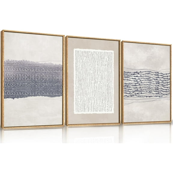 FCCUYE Moody Boho Floral d Canvas Wall Art Set,Vintage Black Flower Wall Decor,Mid Century Minimalist Wildflower Artwork,Nature Retro Botanical Art Print for Living Room,Bedroom,Office- 24"x36"x3